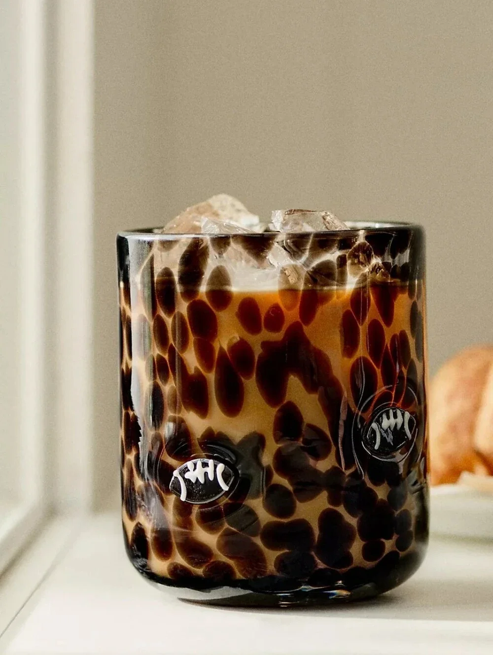 Anthropologie Football Icon Juice Glass - Set Of 2 Glasses